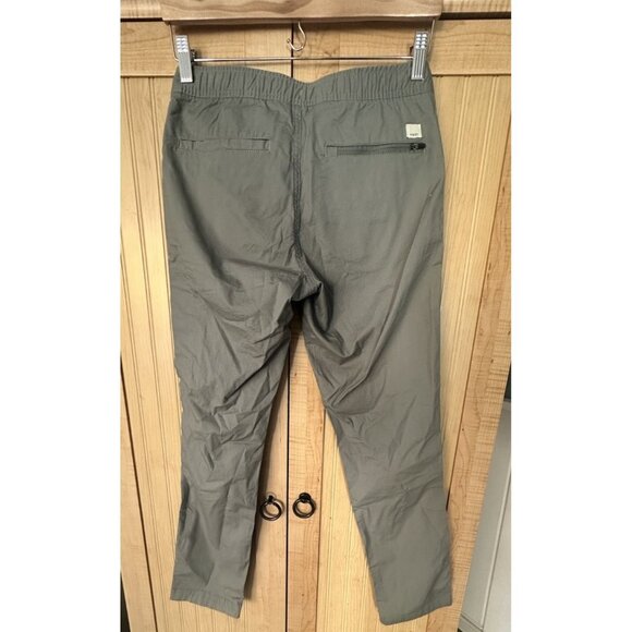 Vuori Pants Womens Size XS Olive Green Ripstop Mid Rise Full Length Zip Pocket - Picture 4 of 6
